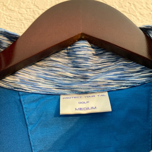 Men’s Blue SPF Zip-Up - Picture 3 of 6